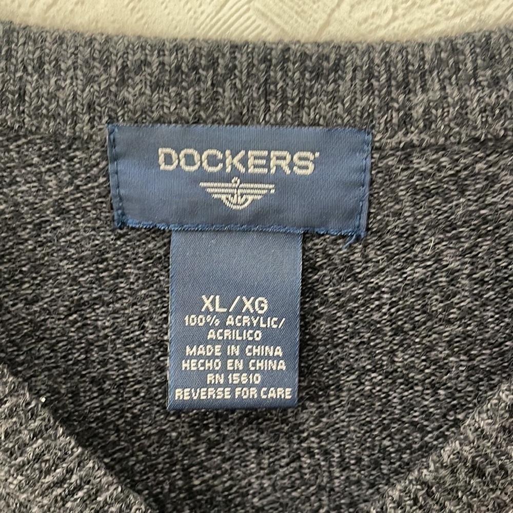 ❤️ 🆕 DOCKERS Sweatervest Size XL - Picture 4 of 4